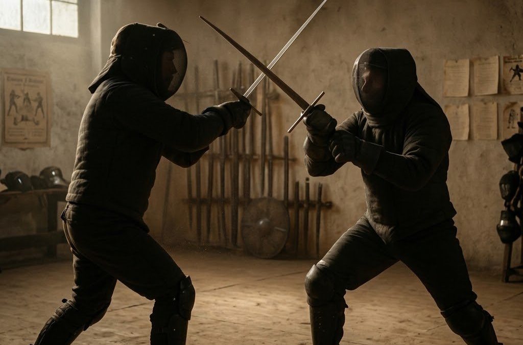HEMA longsword sparring