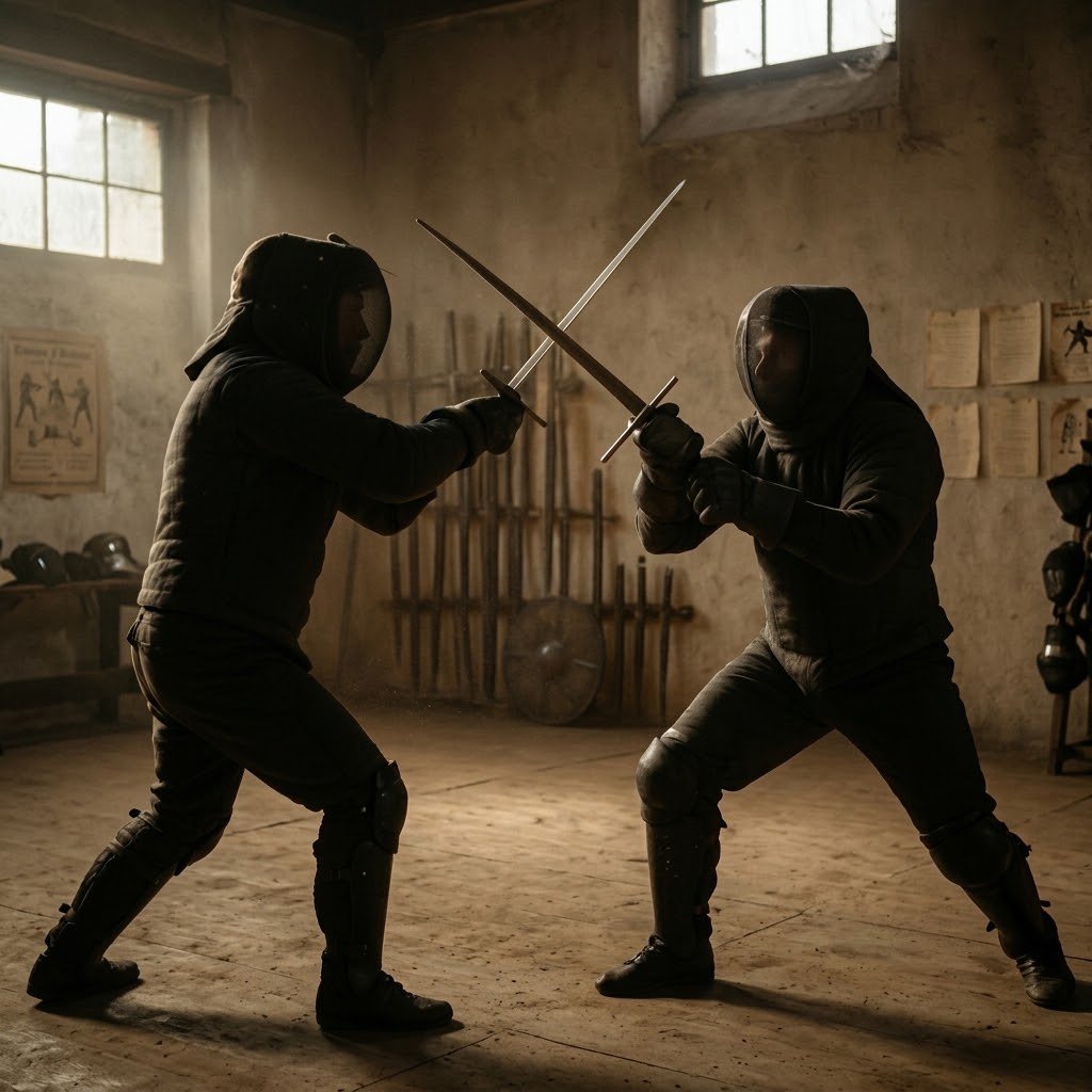 HEMA longsword sparring
